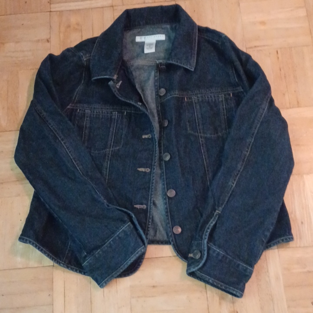 Jean jacket Geoffrey Beene size 14